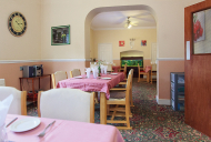The dining room is intimate, great for socialising